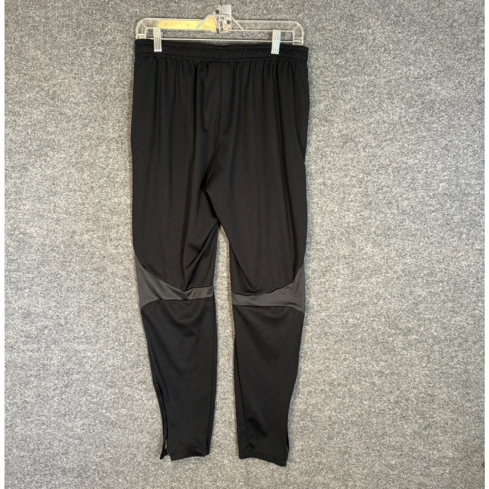 Nike Pants Mens Large Black Tapered Slim Fit Sweatpants Swoosh Skinny Athleisure